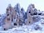 Snow-capped rock caves, Cappadocia
