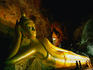 Golden Buddha in cave, Phra Nang.