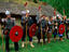 Viking encampment re-enactment at Moesgard living history museum.