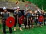 Viking encampment re-enactment at Moesgard living history museum.