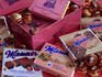 Variety of Manner Schnitten chocolate wafers and Mozart balls.