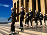 Changing of guard at Anit Kabir Mausoleum at Ataturk Monument.