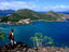Marigot Bay from rocky lookout.