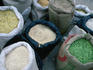 Grains for sale in the Cuzco market