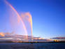 Fountain on Lake Burley-Griffin.