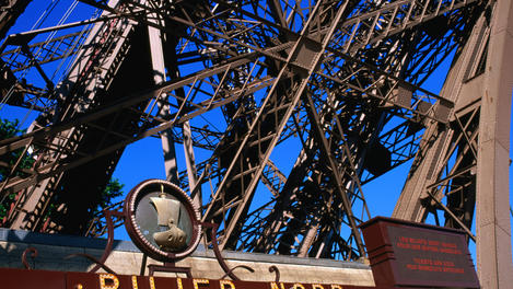 Detail of Eiffel Tower.