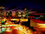 Downtown skyline at dusk.