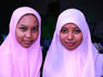 Two girls in Jogjakarta.