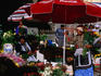 Flower sellers on Trafalgar Square.