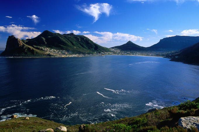 Hout Bay from Chapman's Peak Drive, Cape Peninsula.
