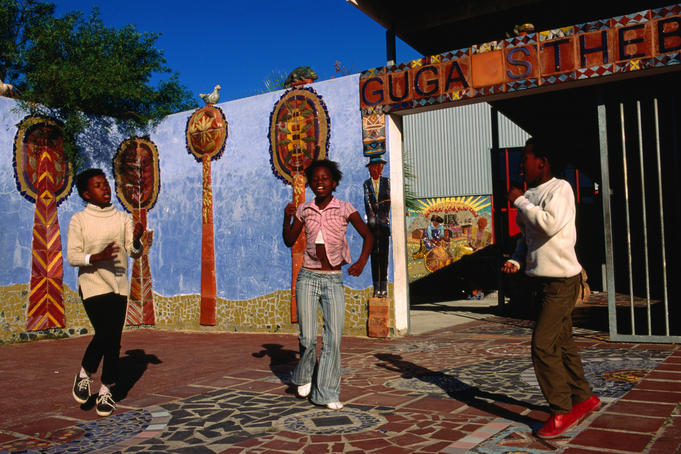 Girls dance group, Guga S'Thebe Arts and Cultural Centre, Langa, Cape Flats.