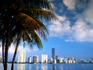 Skyline from Rickenbacker Causeway.