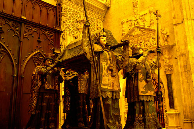 Tomb of Columbus, Seville Cathedral.