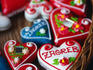 Zagreb souvenirs detail at Dolac Market stall.