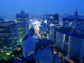 City skyline from Sky Bar, Park Hyatt Tokyo.