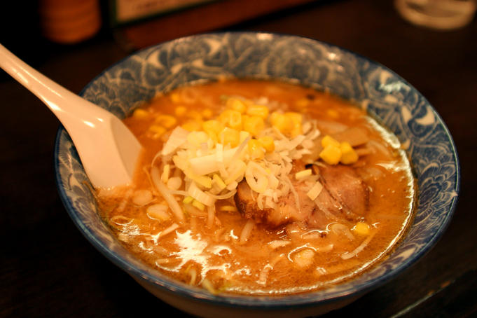 Ramen with pork in miso.