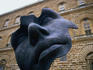 Mask sculpture outside the Pitti Palace.