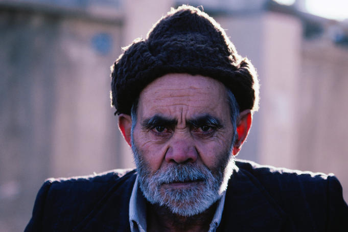 Portrait of labourer.