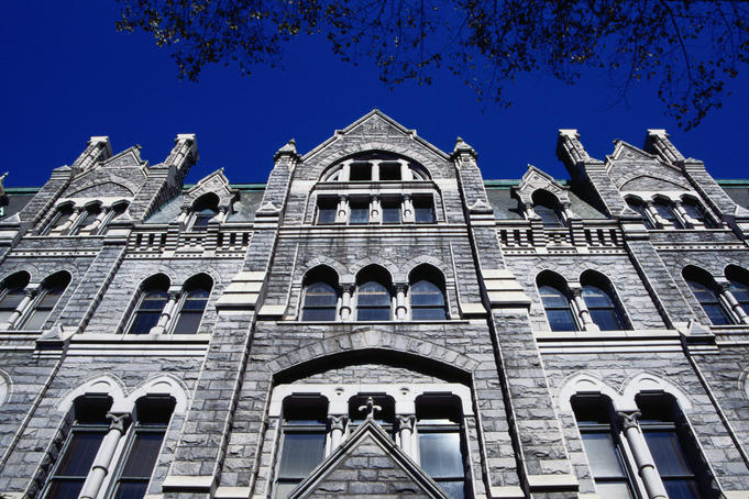 Historic architecture in downtown Richmond.