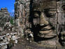 Angkor Thom's temple of The Bayon decorated with face of Avalokiteshvara.