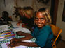 Children drawing at the Art Centre in Warburton.