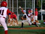 Boys playing in Little League Baseball, Hermosa Beach.