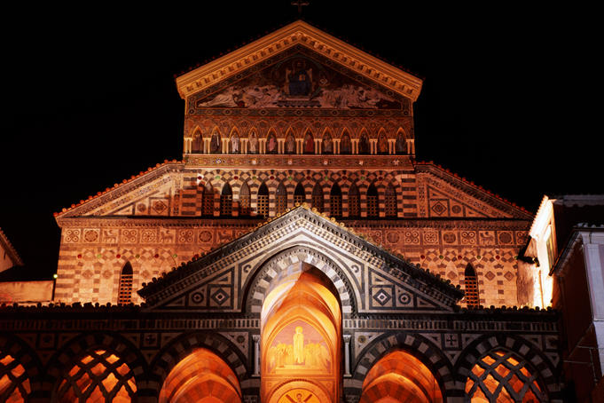 Facade of Sant'Andrea Cathedral.