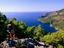 Hiking Mediterranean coastline between Kayakoy and Oludeniz.