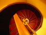 Spiral staircase in Hotel Del Sole, Via Gaspare Spontini 6.