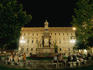 Statue of da Vinci in front of Palazzo Marino, Piazza della Scala.