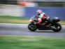 Motorbike speeding at Autodrome di Monza.