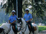 Mounted policemen in Parco Sempione.