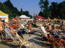 People on beach in Parco Sempione.