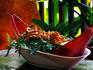 Spicy banana flower salad, Foodworks cooking school.