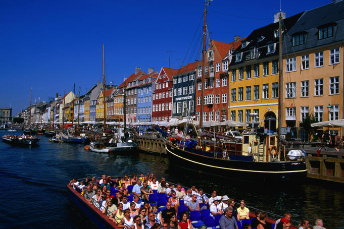 Canal boat in Nyhavn.