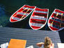 Boats at Christianshavn Badudlejning cafe.
