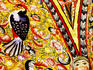 Interior detail of fresco in the Church of La Compania.