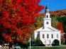 Autumn leaves around United Church.