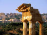 Ruin of Dioscuri Temple of Castor and Pollux from 5th century BC.