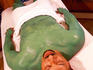 Green mud treatment at Travaasa Hana Spa