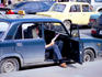 Lada taxi on Nevsky Prospekt.