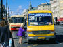 Marshrutka minibus on Nevsky Prospekt.