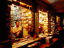 Shop keepers on Asan Tole at night.