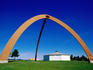 Archway at entrance to Sitting Bull Caverns.