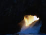 Wave crashing through rock, Pfeiffer Beach, Big Sur.