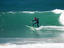 Person catching a wave.