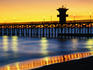 Seal Beach Pier at sunset.