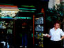 Waitress serving sfogliatella at Scaturchio.