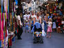 Shoppers at San Lorenzo market.