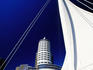 Tower and white sail, Canada Place.